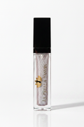 La Bella Yasmin Mineral Lip Gloss in Pink Shimmer - clear square bottle with black cap